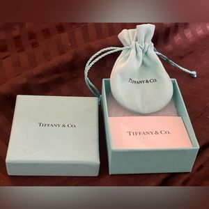 Empty Tiffany & Co. box and card.